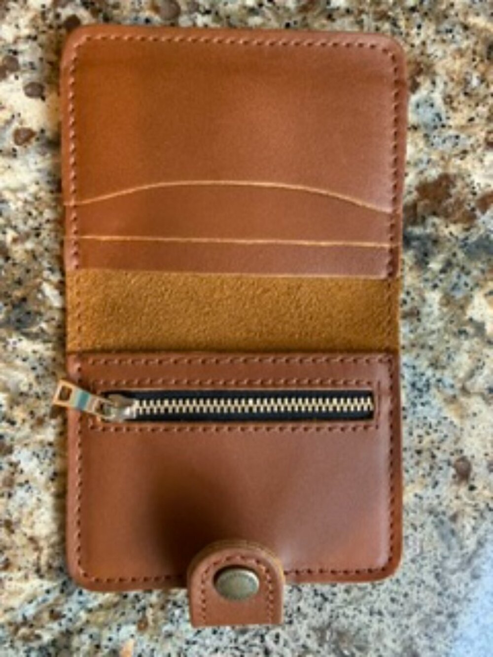 Leather Mini Bi-Fold Wallet - Picture 3 of 3